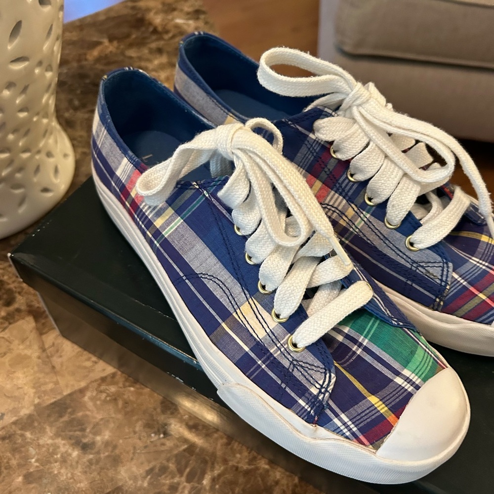 Ralph Lauren Double RL Blue and Red Sneakers - Picture 4 of 5